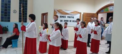 Novenas em CelebraÃ§Ã£o aos 40 Anos da Comunidade de Nossa Senhora do PerpÃ©tuo Socorro, no Bairro Cristo Rei tem reunido centenas de devotos